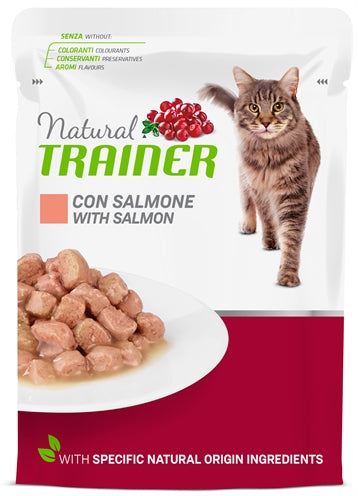 Natural Trainer Cat Adult Salmon Pouch 12X85 GR