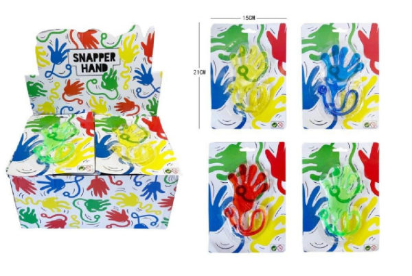48 Kleefhandjes op kaart in display 3319