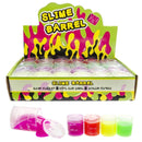 24 olievat transparant met slime 9447