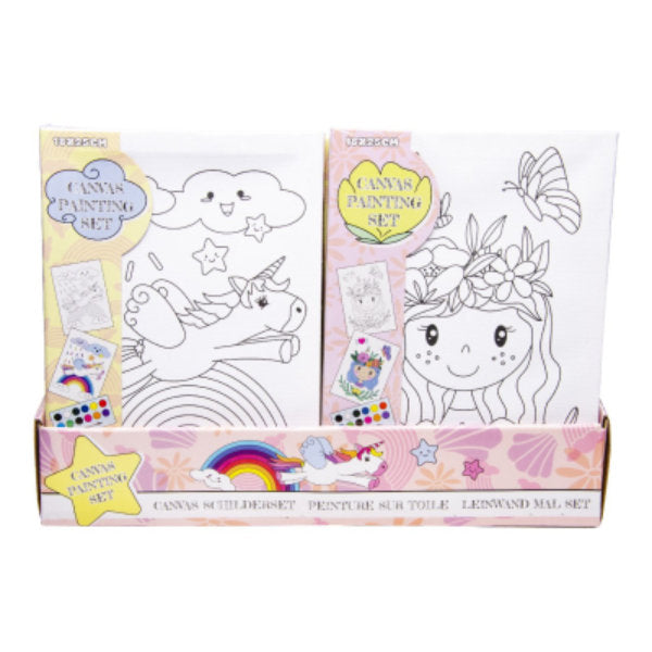 Canvas schilderset pink serie 6890