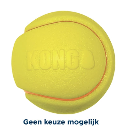 Kong Squeezz Tpr Tennisbal Geel Assorti 8,5X8,5X8,5 CM 2 ST