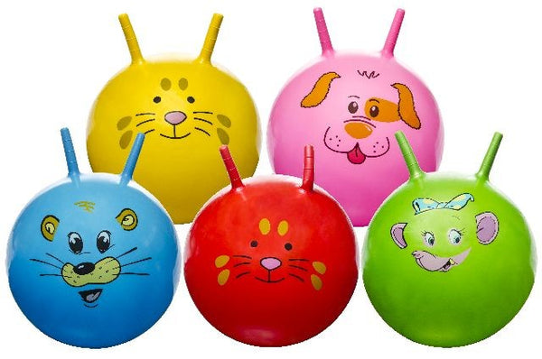 Skippybal met dierengezicht 46 cm. 4755