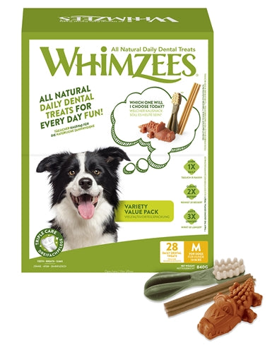 Whimzees Variety Box MEDIUM 28 ST