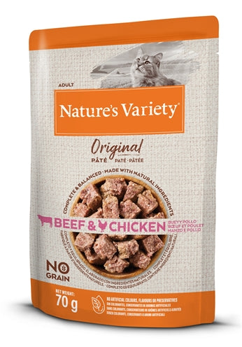 Natures Variety Original Pouch Beef / Chicken 12X70 GR