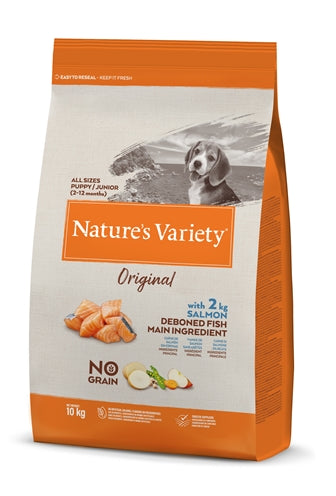 Natures Variety Original Junior Salmon No Grain 10 KG