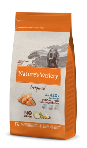 Natures Variety Original Adult Medium / Maxi Salmon No Grain 2 KG
