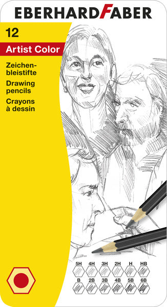 Eberhard Faber EF-516913 Potlood Bliketui 12 Hardtegraden A 12 Stuks