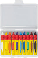 Eberhard Faber EF-521009 Waskrijt Rond Met Gripzone 10 Stuks Assorti