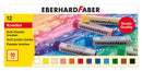 Eberhard Faber EF-522512 Pastelkrijt Vierkant Assorti Etui à 12 St.