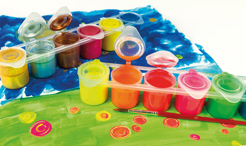 Eberhard Faber EF-575507 Schoolverf Tempera Neon 6 Potjes