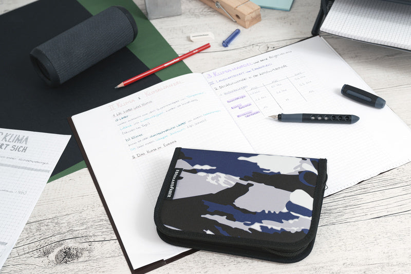 Eberhard Faber EF-577491 Etui Gevuld 32 Delig Camouflage Blauw/grijs