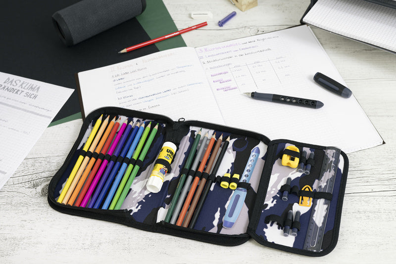 Eberhard Faber EF-577491 Etui Gevuld 32 Delig Camouflage Blauw/grijs