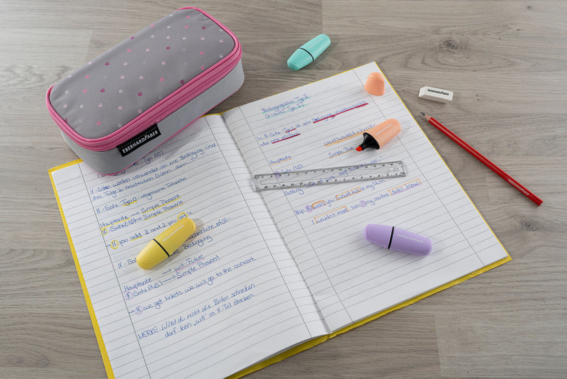 Eberhard Faber EF-577586 Schooletui Leeg Jumbo X-Style Pro Grijs/roze