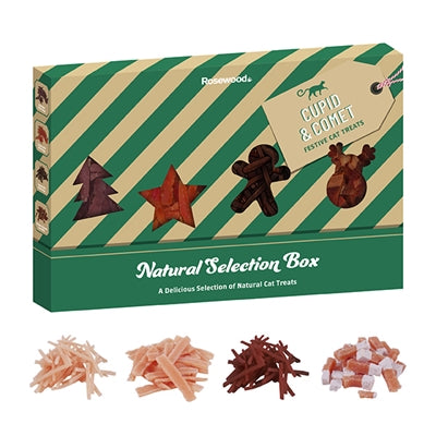 Cupid & Comet Natural Treat Selection Box Eend / Kip / Zalm / Kip-kaas 160 GR