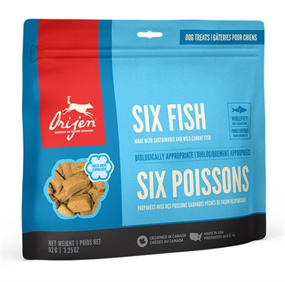 Orijen Freeze-dried Treats Dog 6 Fish 92 GR