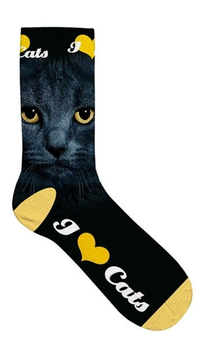 Plenty Gifts Sokken Zwarte Kat Ogen 37-42
