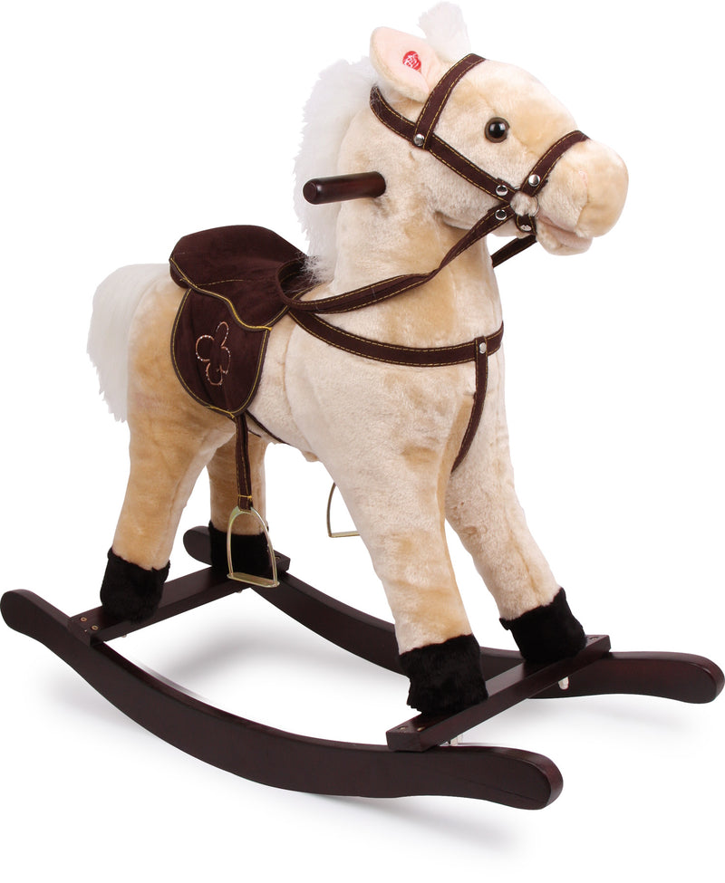 Small Foot - Houten Schommelpaard Pluche Shaggy
