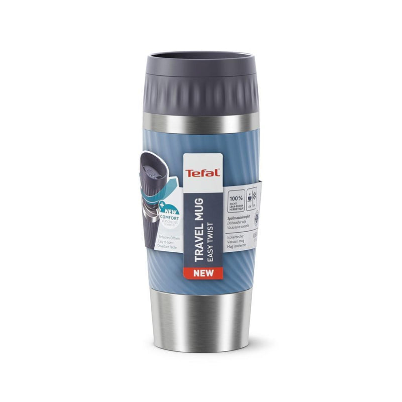 Tefal Travel Mug Easy Twist Isoleerbeker 0.36L Blauw