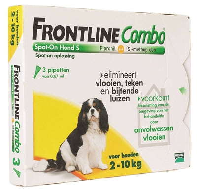 Zzzfrontline Hond Combo Spot On 3 Pack SMALL 2-10 KG