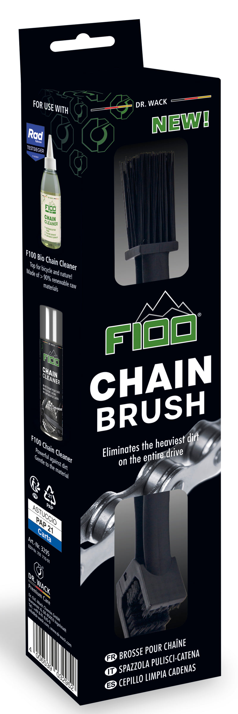 Fietsketting borstel Dr.Wack chain brush