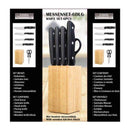 Messenset in houten blok