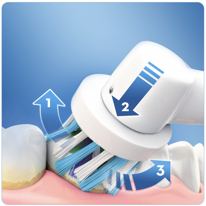 Oral-B PRO 600 CrossAction Elektrische Tandenborstel Blauw/Wit