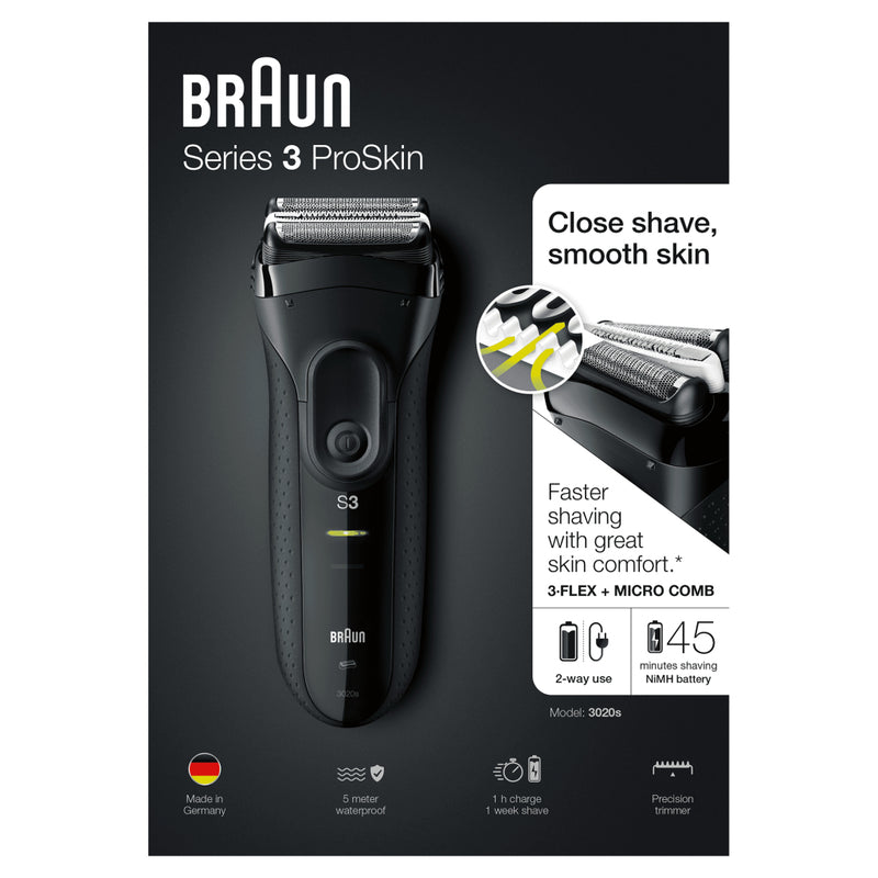 Braun 3020s Series 3 Scheerapparaat Zwart