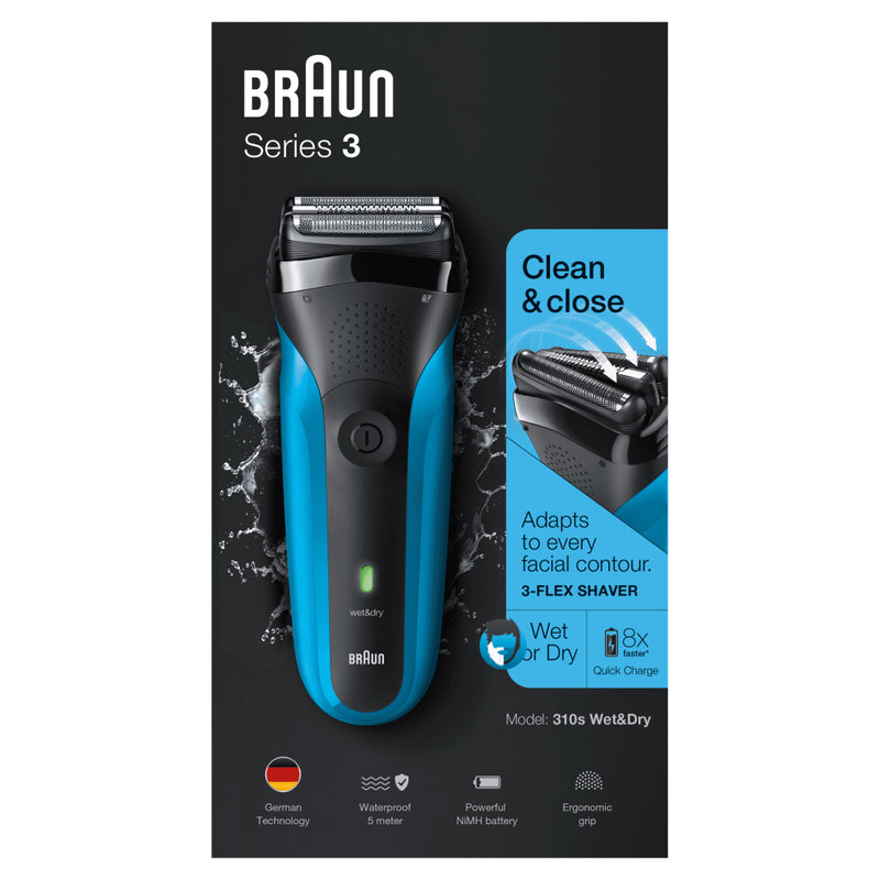 Braun Series 3 Elektrische Scheerapparaat Blauw/Zwart