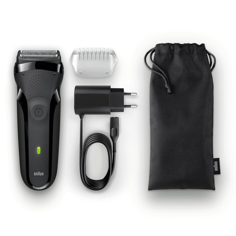 Braun 3-301 Series 3 Clean and Close Scheerapparaat Zwart