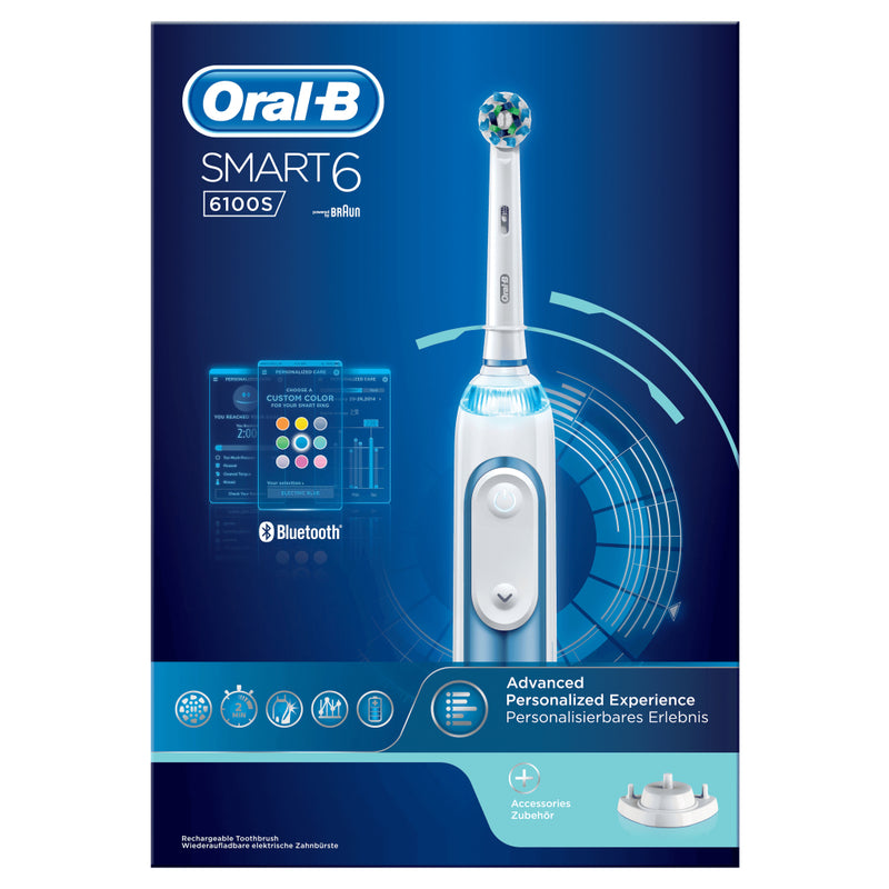 Oral B SMART 6 Elektrische Tandenborstel Blauw/Wit