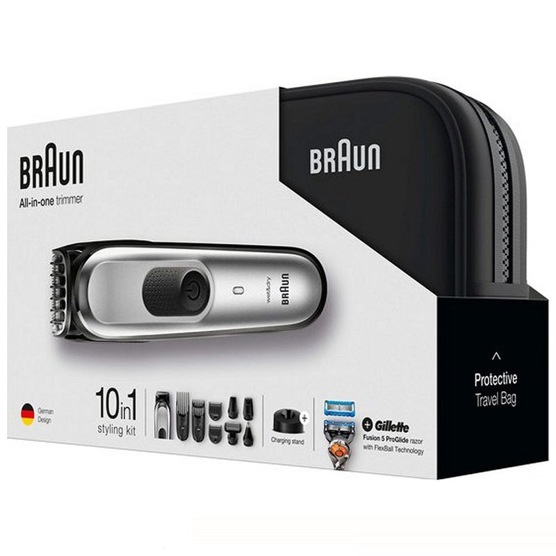 Braun MGK7920TS All In One Trimmer + Gillette Fusion 5 ProGlide Zilver/Zwart