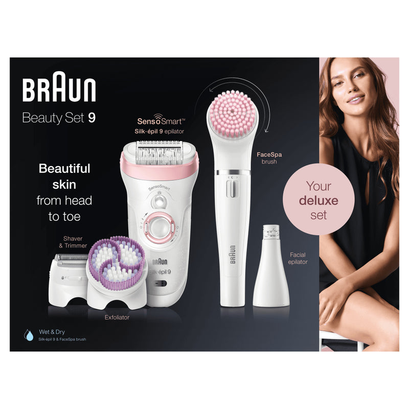 Braun BS 9-975 Silk-&eacute;pil Beauty Set Wit/Roze