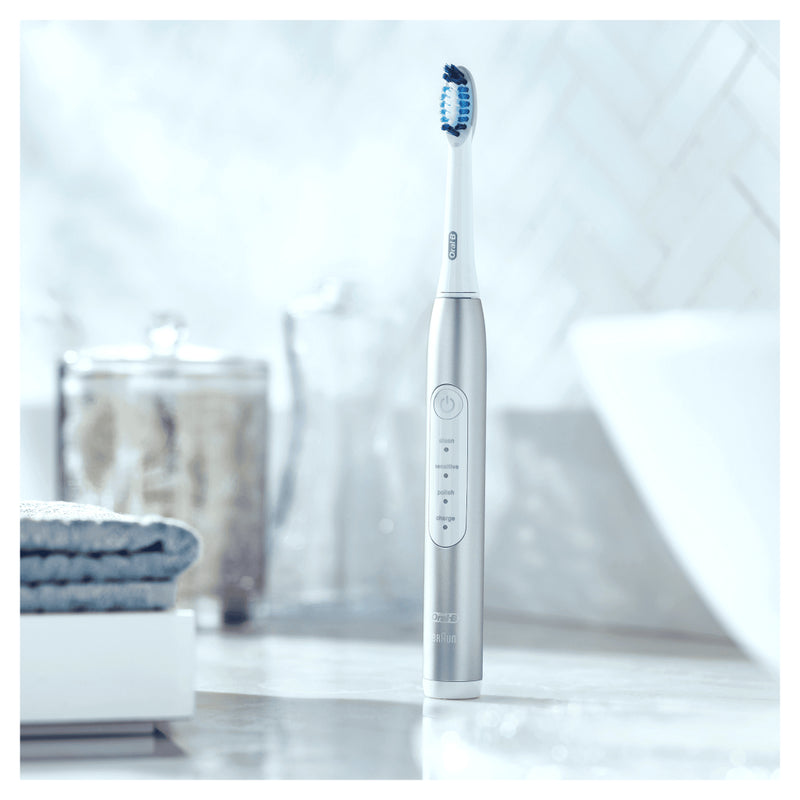 Oral-B SLIM 4200 (E) Pulsonic Elektrische Tandenborstel Zilver/Wit