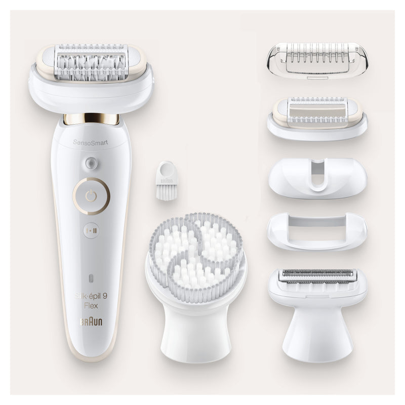 Braun SES9030 Silk-&eacute;pil 9 Flex Wet and Dry Epilator Wit/Goud