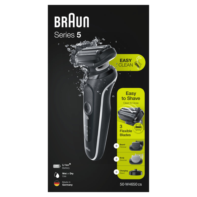 Braun 50-W4650CS Series 5 Scheerapparaat Zwart/Wit