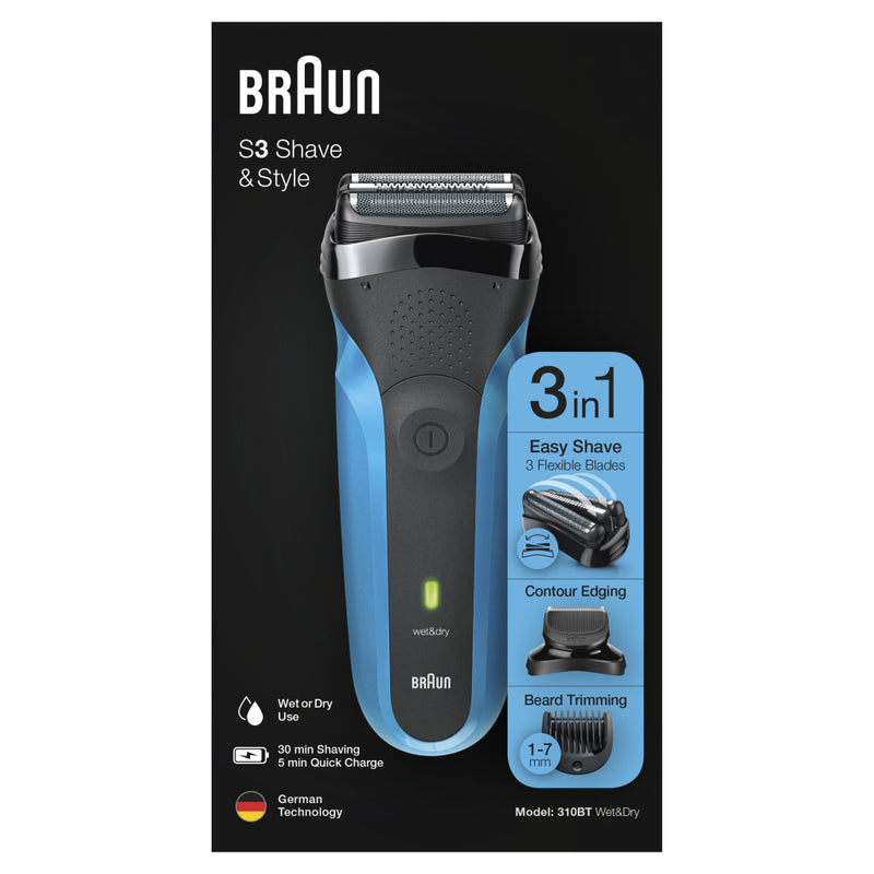 Braun 310BT Series 3 Shave&amp;Style Wet&amp;Dry Scheerapparaat