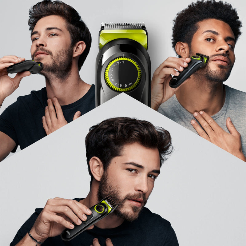 Braun BT3221 BeardTrimmer 3 Trimmer Zwart/Groen