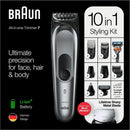 Braun MGK7221 All-In-One Trimmer 7 Baardtrimmer Zwart/Zilver