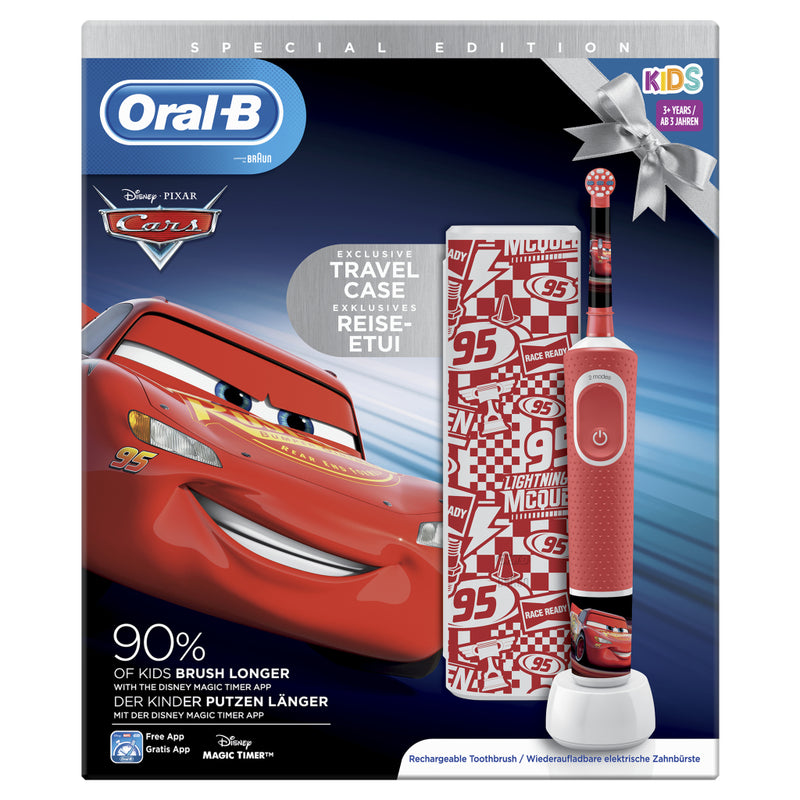 Oral-B Kids Disney Cars Elektrische Tandenborstel Rood/Wit
