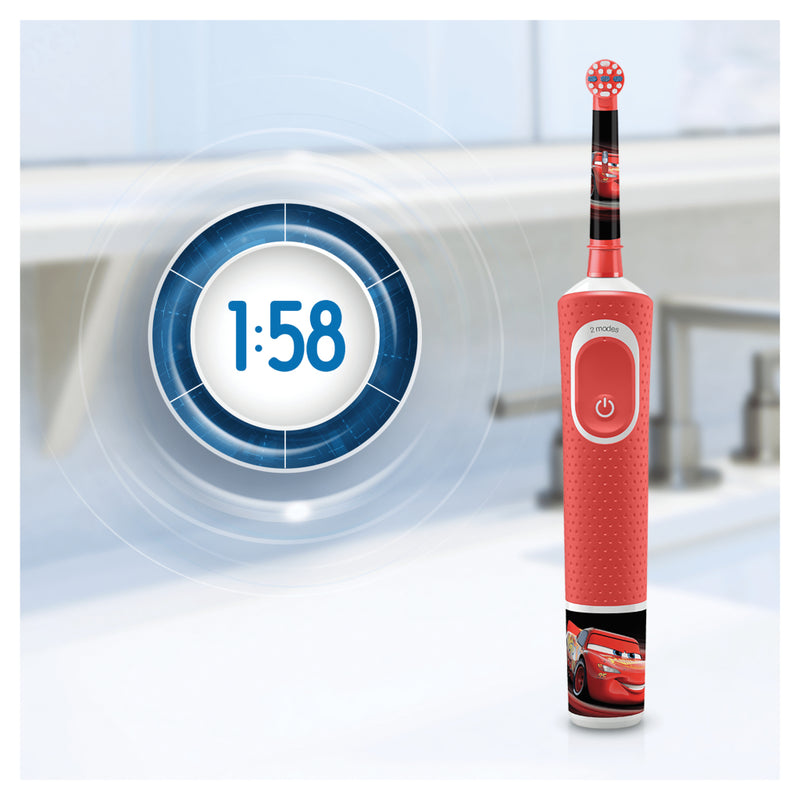 Oral-B Kids Disney Cars Elektrische Tandenborstel Rood/Wit