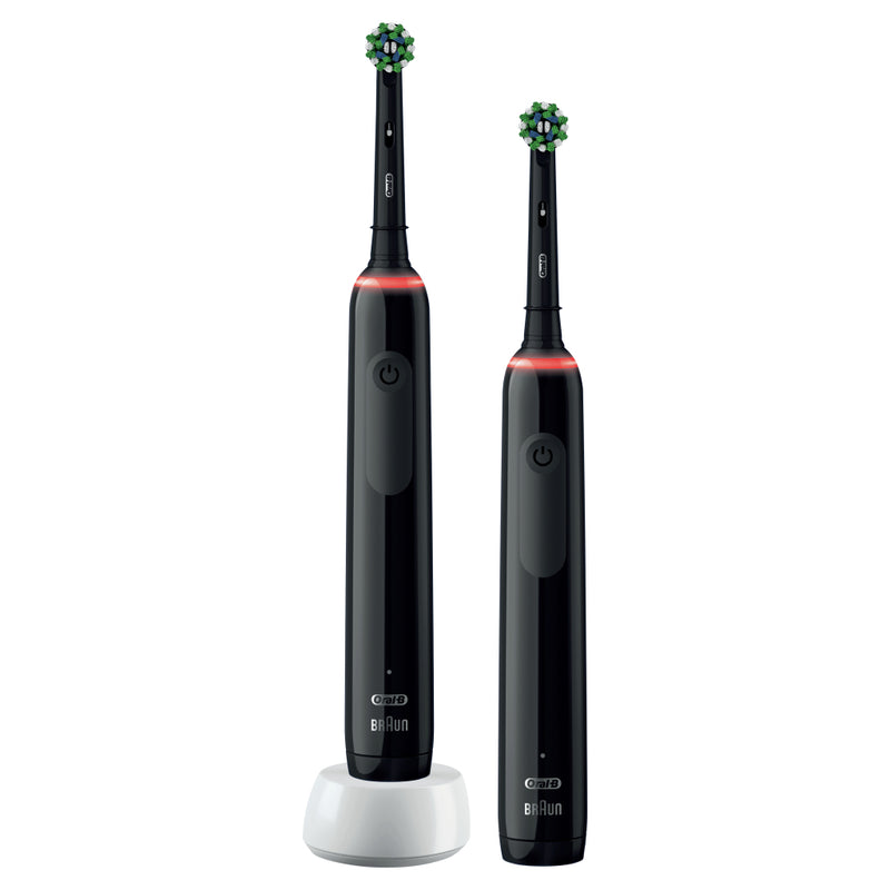 Oral-B PRO3 Elektrische Tandenborstel 2 Stuks Zwart
