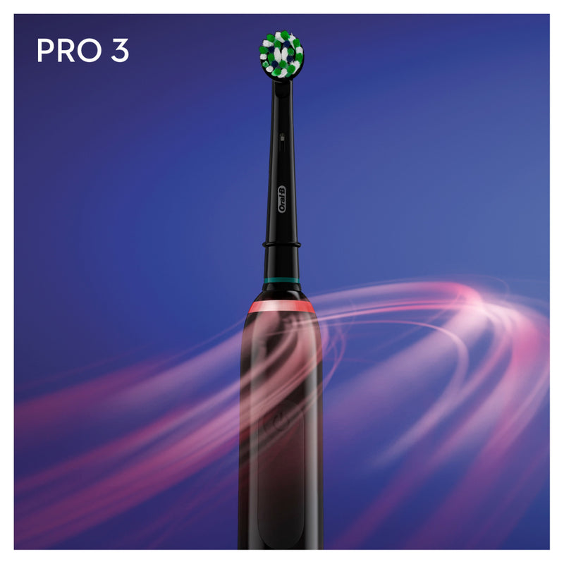 Oral-B PRO3 Elektrische Tandenborstel 2 Stuks Zwart