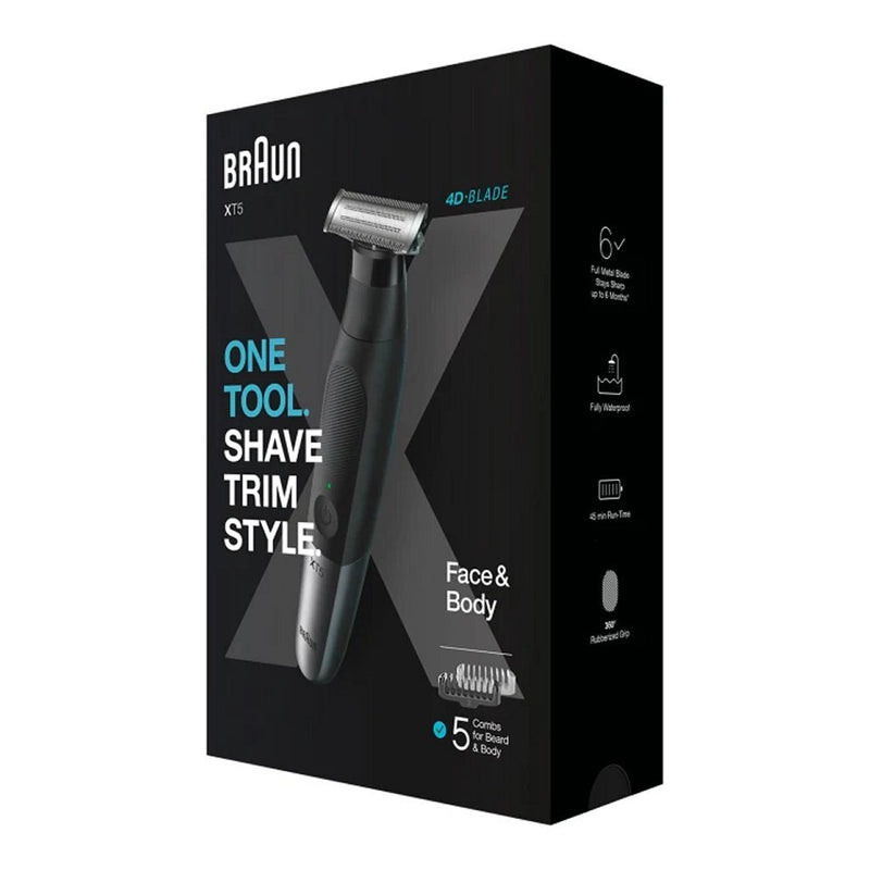 Braun XT5100 Wet and Dry Trimmer Zwart/Zilver