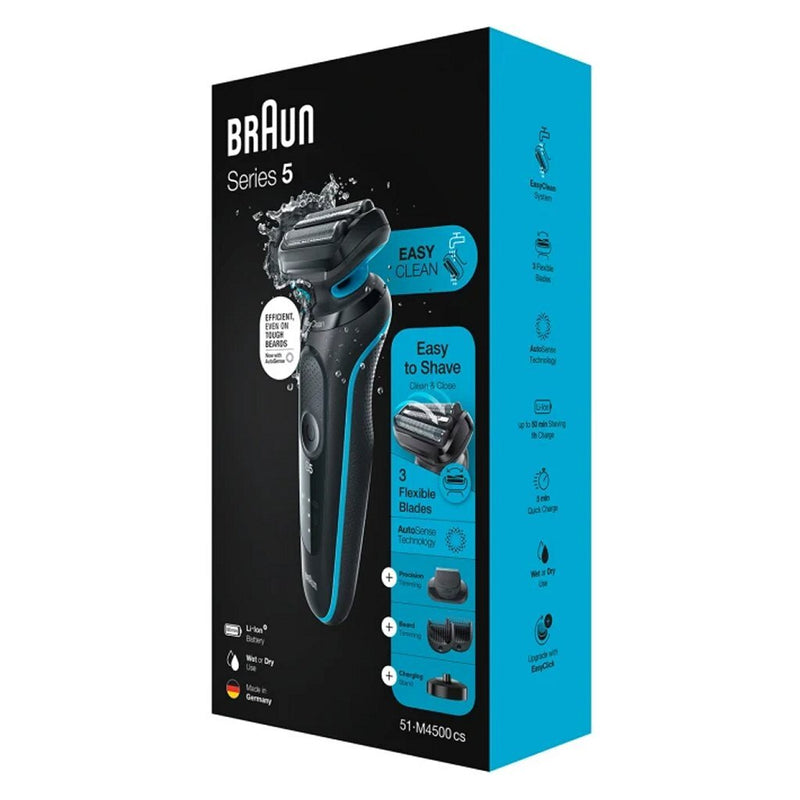 Braun 51-M4500CS Series 5 Elektrisch Scheerapparaat Zwart/Blauw