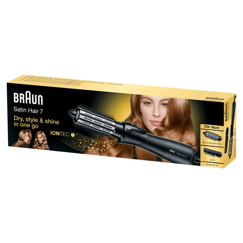 Braun AS720 Satin Hair 7 Iontec Airstyler Zwart/Zilver