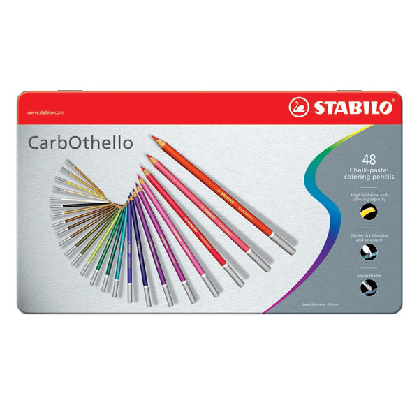 STABILO CarbOthello - Kalkpastel Kleurpotlood - Metalen Set 48 St.