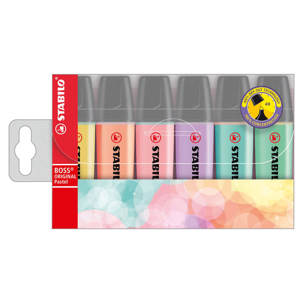 STABILO BOSS ORIGINAL Pastel - Markeerstift - Set 6 Stuks