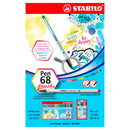 Stabilo Pen 68 Brush met 12 Kleuren
