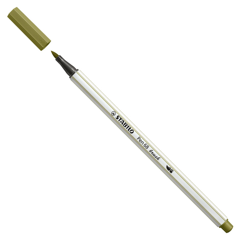 STABILO Pen 68 Brush 37 - Modder Groen