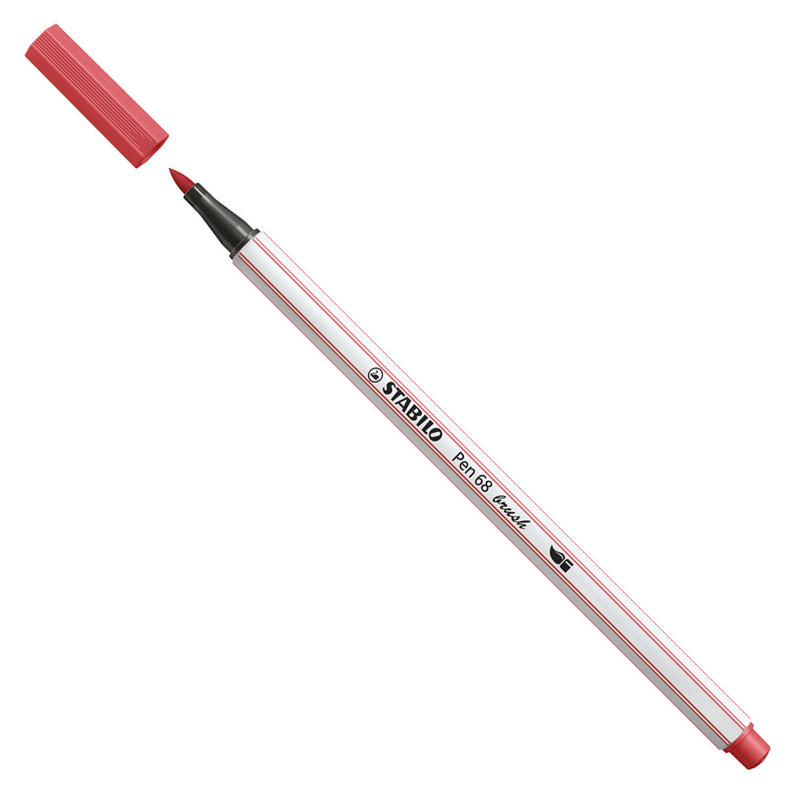 STABILO Pen 68 Brush 47 - Roestig Rood